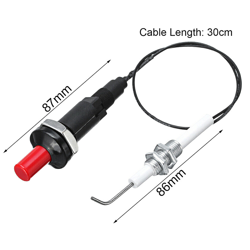 Outdoor Camping Burner - Przyciskowy zapalnik piezoelektryczny z kablem zestaw