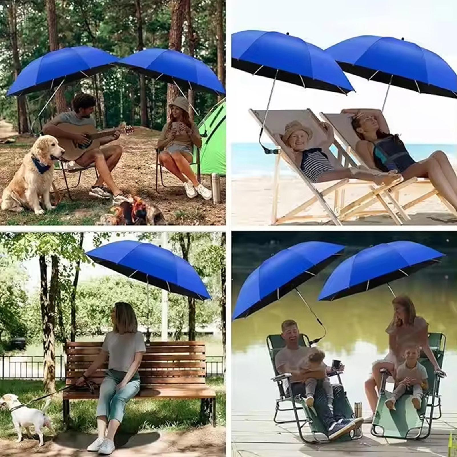 Outdoor Camping Canopy - Parasol plażowy z regulacją 360 stopni,
