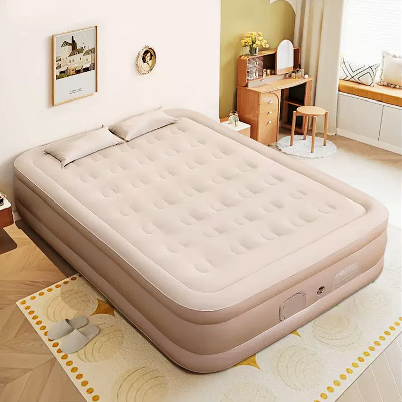 Outdoor Camping Mattress - Materac dmuchany Queen z wbudowaną pompą
