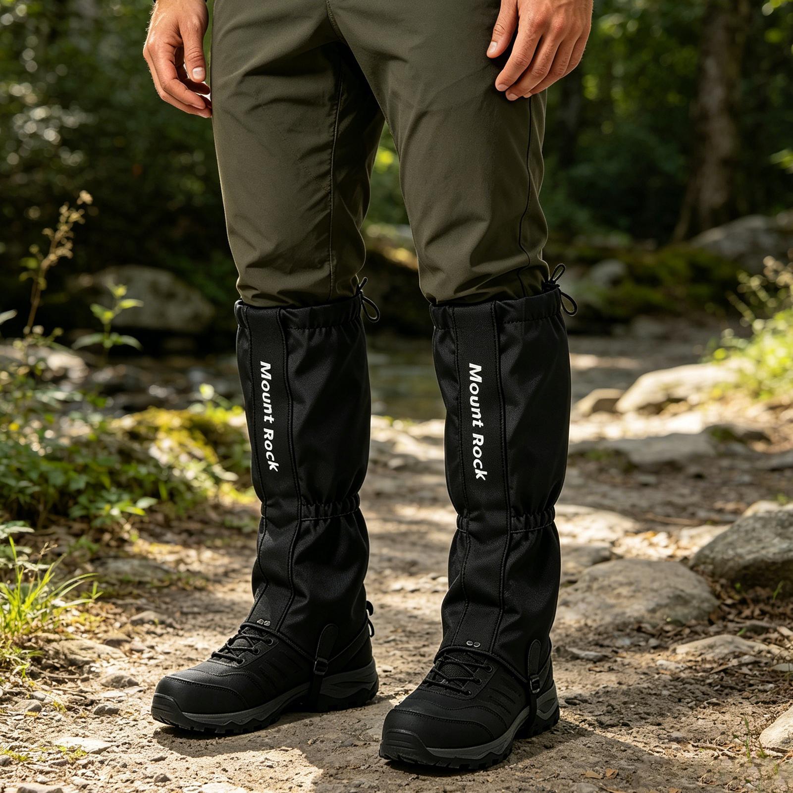 Trekking Gaiters - 1 Para Wodoodpornych, Oddychających Getrów na