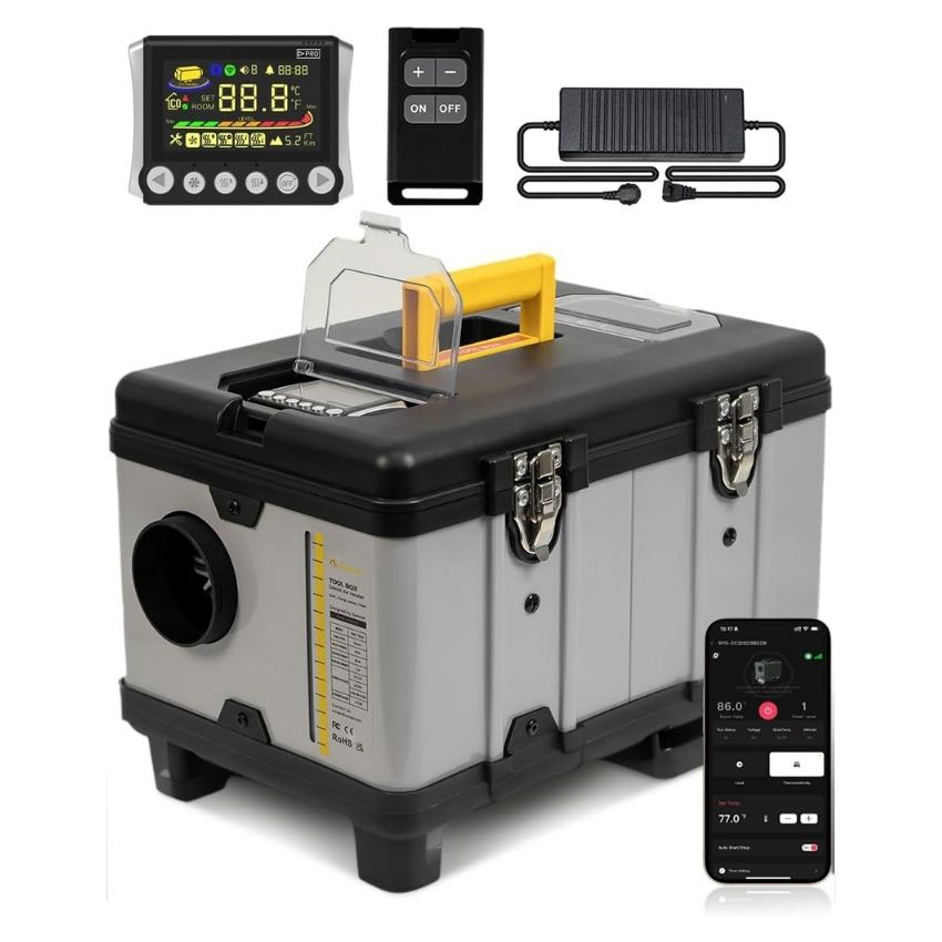 Outdoor Camping Heater - Wielofunkcyjny 12V 220V 5KW Zewnętrzny Namiotowy