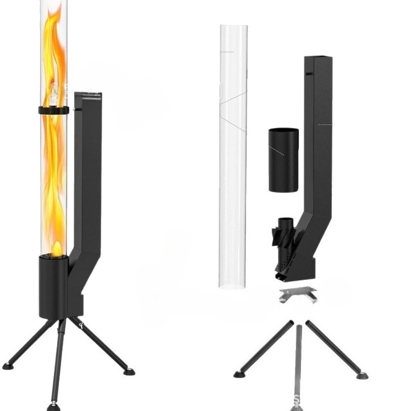 Outdoor Camping Burner - Pionowa kuchenka rakietowa - Palnik na