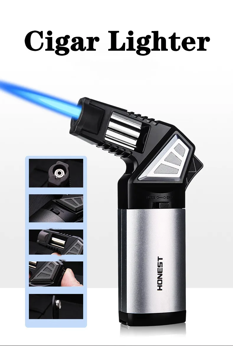 Outdoor Windproof Lighter - Zapalniczka Gazowa Butanowa Honest Metal Multi