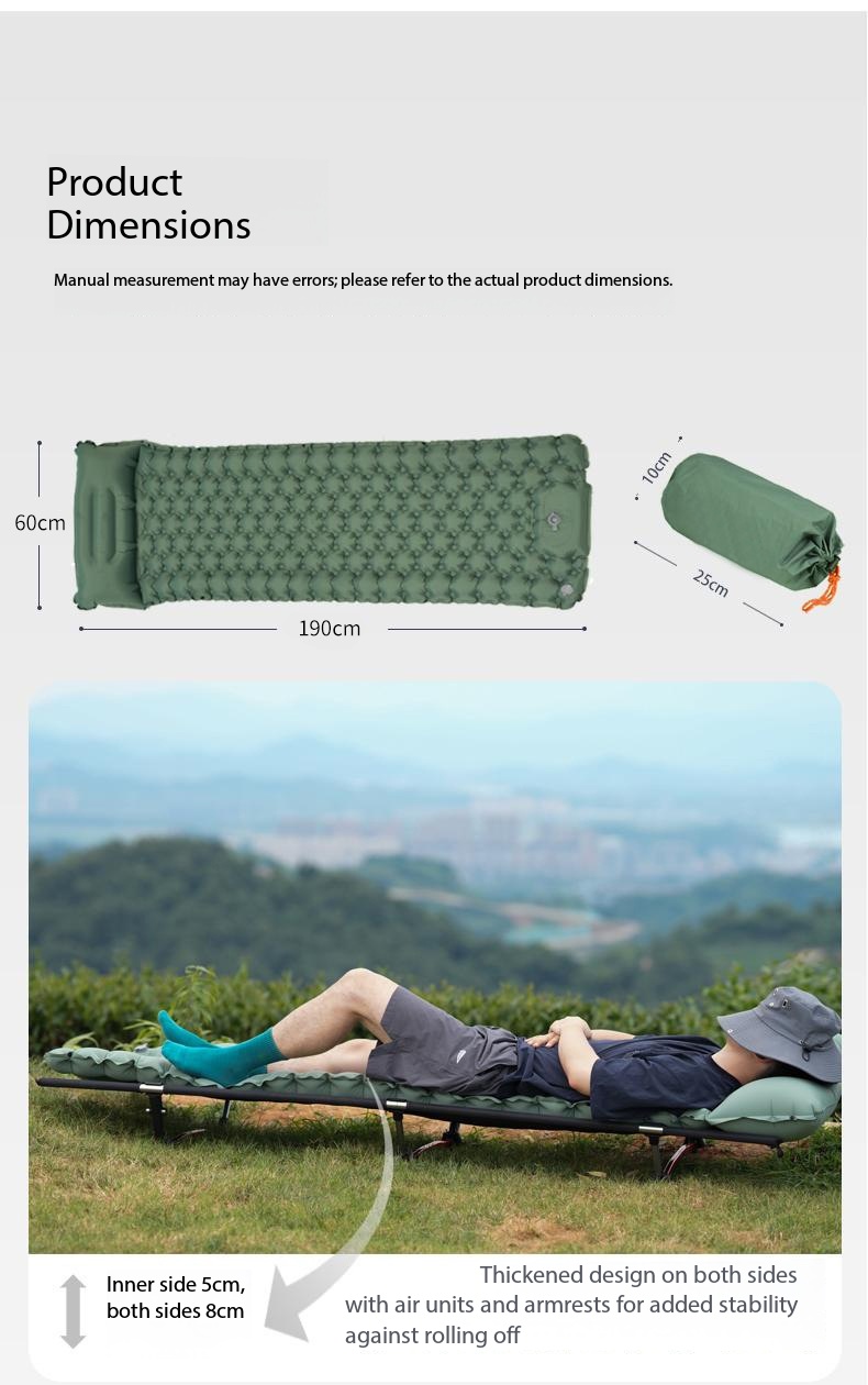 Wodoodporny, dmuchany materac  – Outdoor Camping Mattress recenzja i cena