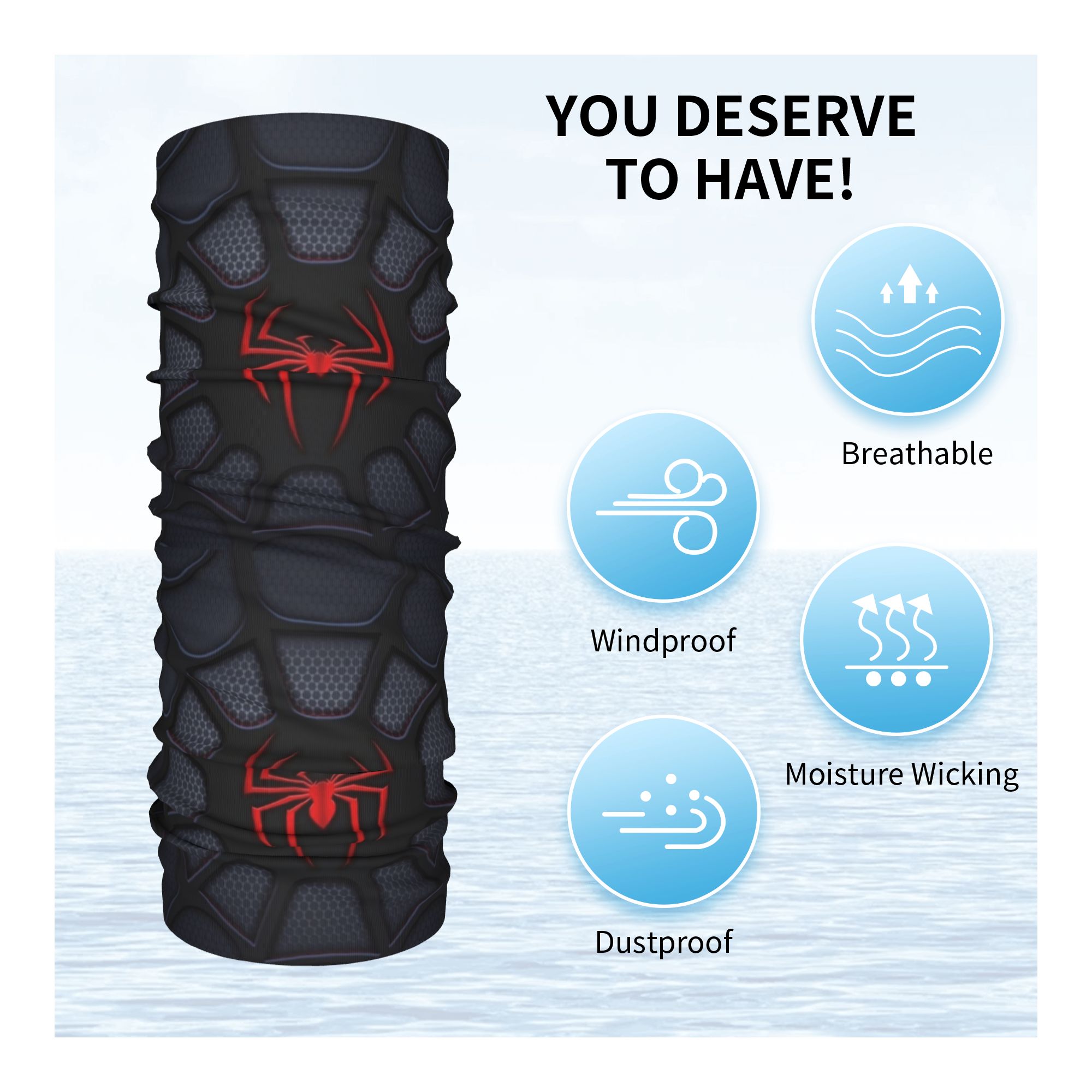 Opaska na głowę z motywem pają – Trekking Gaiters recenzja i cena
