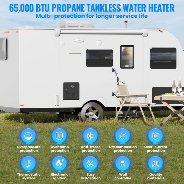 Przenośny podgrzewacz wody na  – Outdoor Camping Heater recenzja i cena