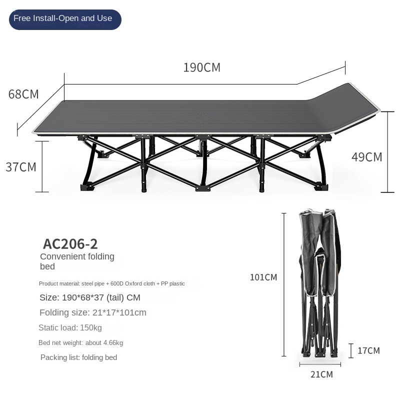 Wytrzymałe składane łóżko kemp – Outdoor Camping Mattress recenzja i cena