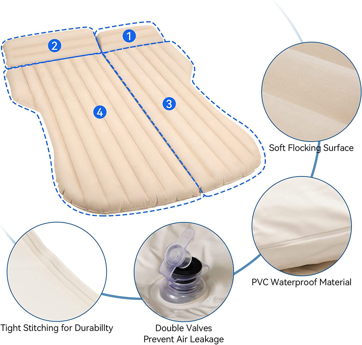 Nadmuchiwane łóżko samochodowe – Outdoor Camping Mattress recenzja i cena