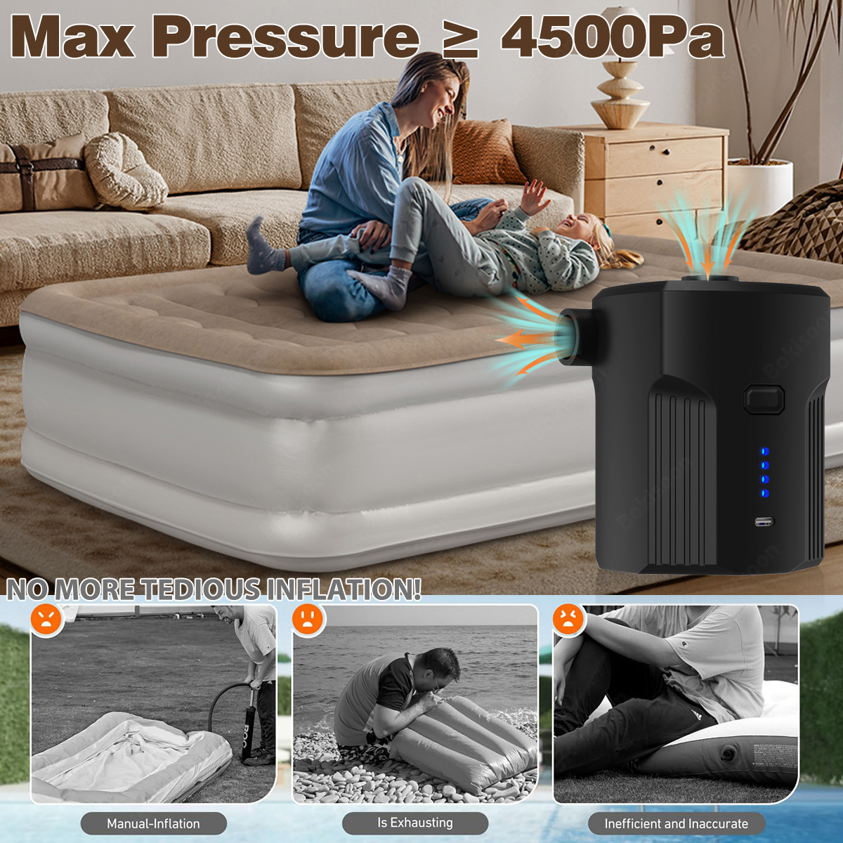 Przenośna elektryczna pompka d – Outdoor Camping Mattress recenzja i cena