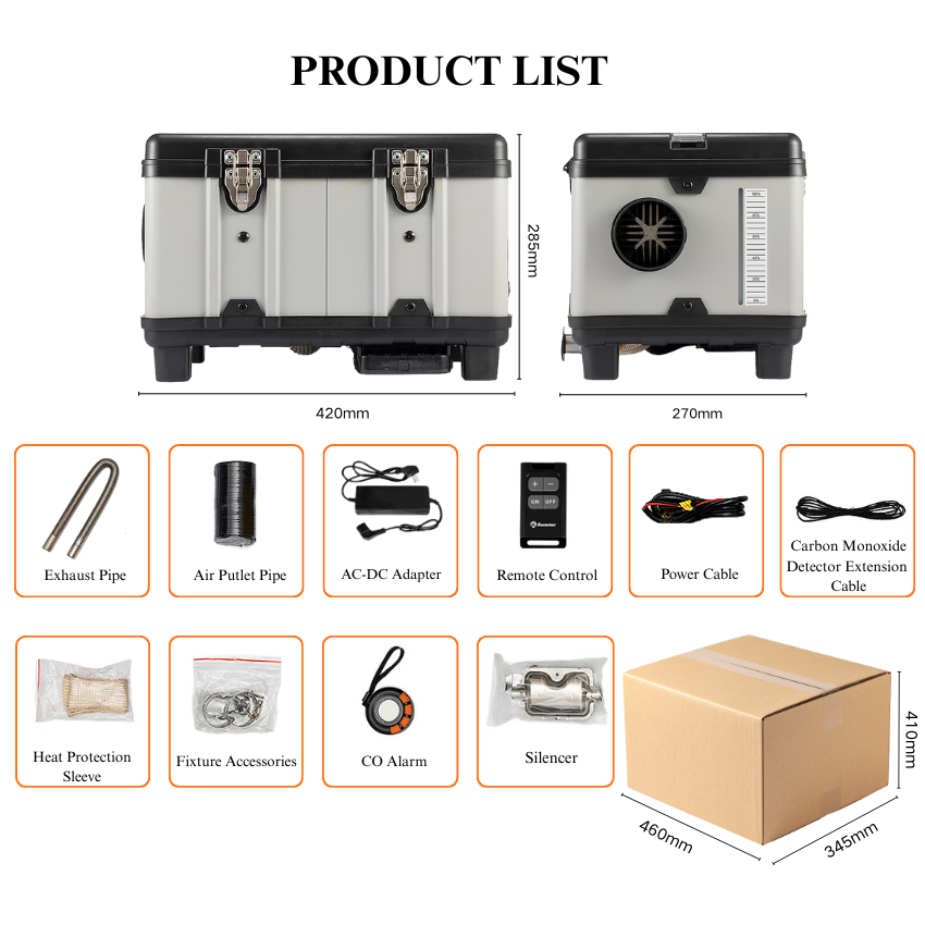Wielofunkcyjny 12V 220V 5KW Ze – Outdoor Camping Heater recenzja i cena