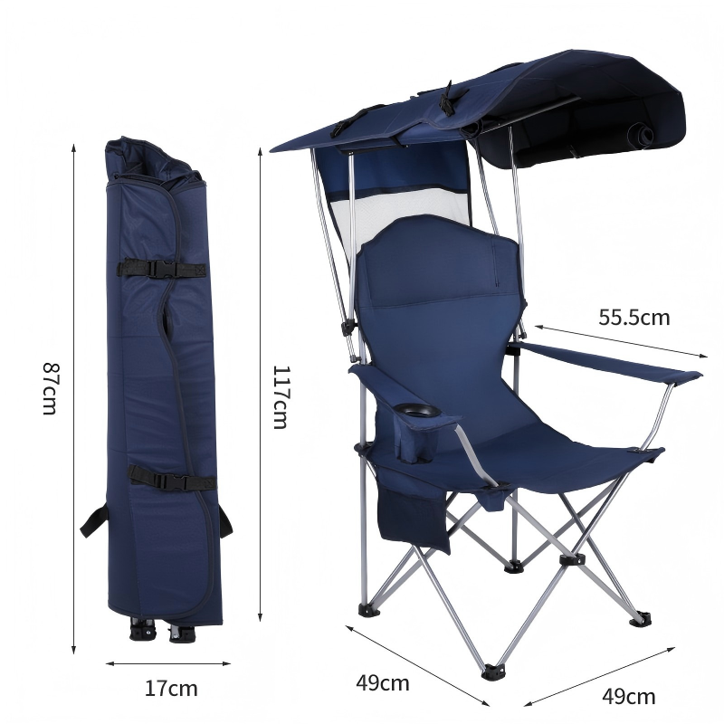 Składane krzesło kempingowe z  – Outdoor Camping Canopy recenzja i cena