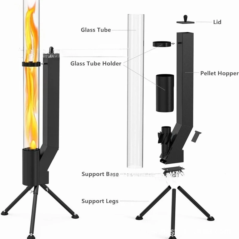 Pionowa kuchenka rakietowa - P – Outdoor Camping Burner recenzja i cena